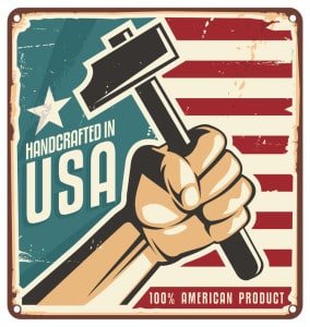25365846 - made in usa retro metal sign
